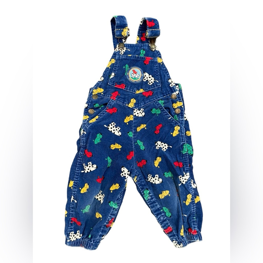 Vintage | Oshkosh B’gosh - Kennel Club Blue Corduroy Overalls - 3T